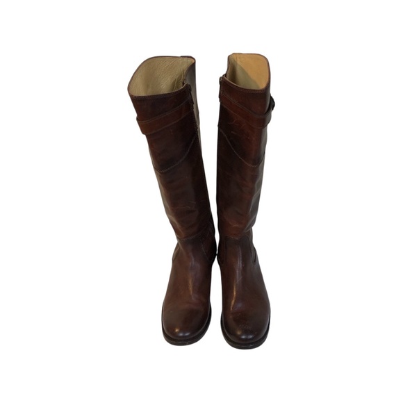 FRY  Women’s Red/Brown Leather Riding Boots. 3476111-rdd  Riding Boots 6B - Picture 5 of 12